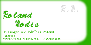 roland modis business card